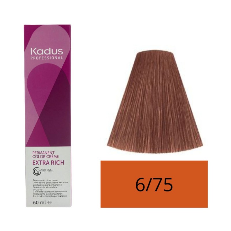 Kadus Tinte 6/75 Rubio Oscuro Marrón Rojizo 60 ml