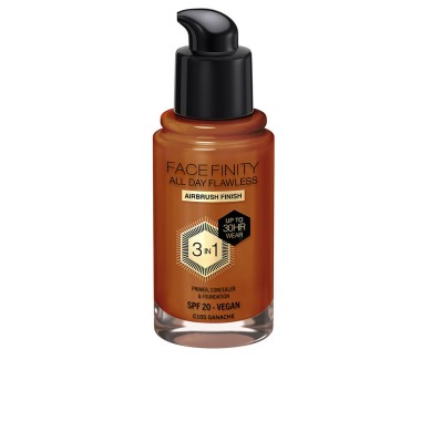 FACEFINITY ALL DAY FLAWLESS 3 IN 1 foundation C105 ganache 30 ml