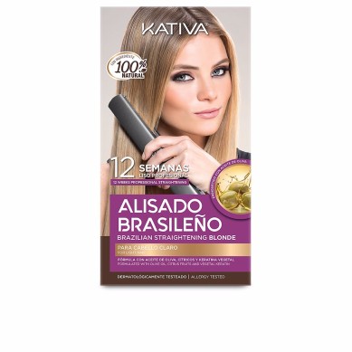 KATIVA PROFESIONAL ALISADO BRASILENO PRO BLONDE lote 6 pz