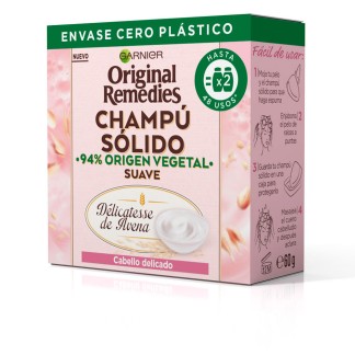 ORIGINAL REMEDIES champú sólido suave calmante 60 gr