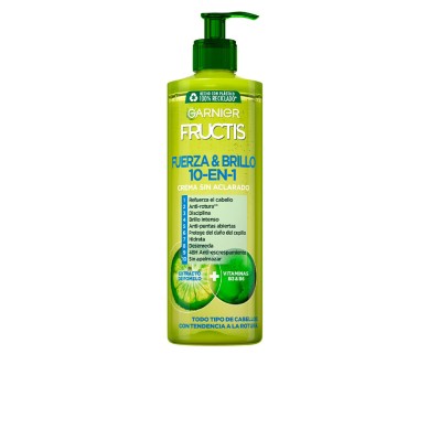 FRUCTIS FUERZA & BRILLO 10 EN 1 crema sin aclarado 400 ml