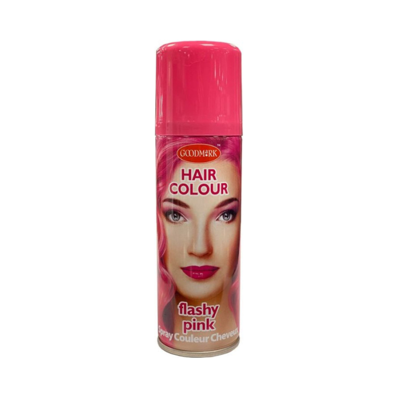 Spray temporal de color rosa Flashy Pink para cabello 125 ml