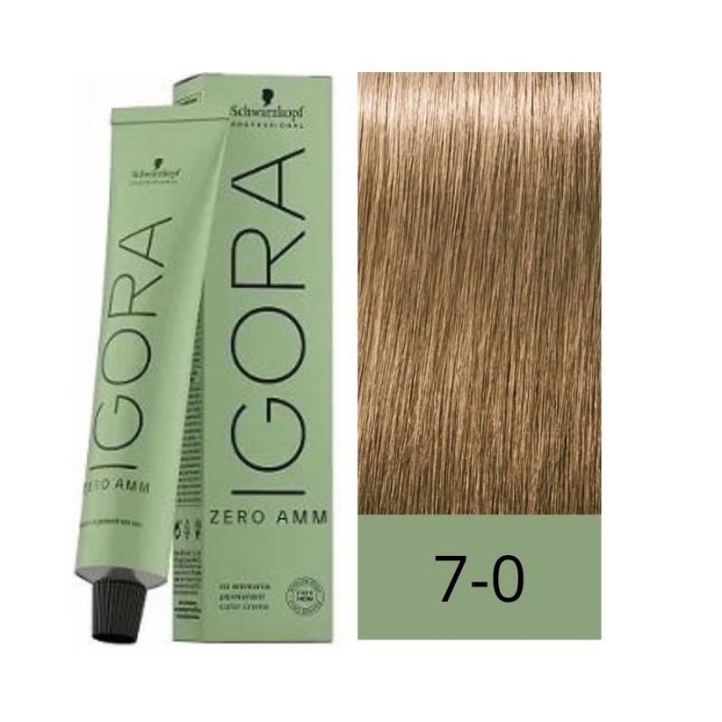 Schwarzkopf Zero Amm Tinte Sin Amoniaco 7-0 Rubio Medio 60 ml