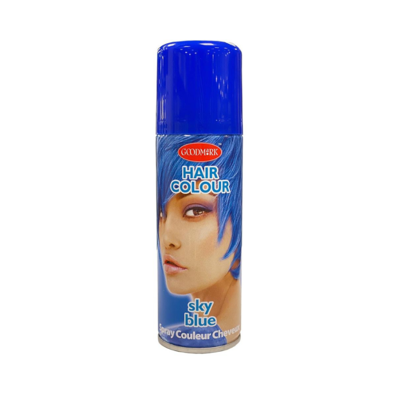 Spray temporal de color azul para cabello 125 ml