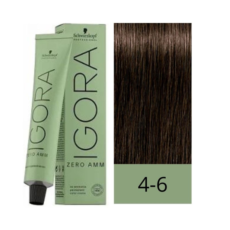 Schwarzkopf Zero Amm Tinte Sin Amoniaco 4-6 Castaño Medio Chocolate 60 ml