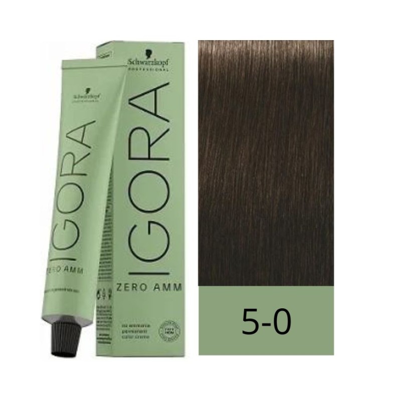 Schwarzkopf Zero Amm Tinte Sin Amoniaco 5-0 Castaño Claro Natural 60 ml