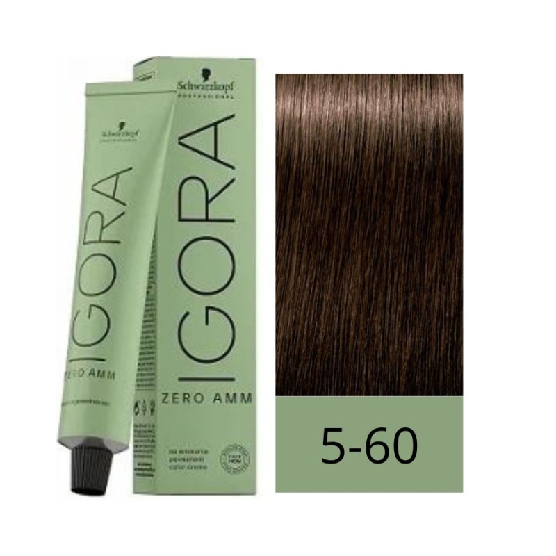 Schwarzkopf Zero Amm Tinte Sin Amoniaco 5-60 Castaño Claro Chocolate Natural 60 ml