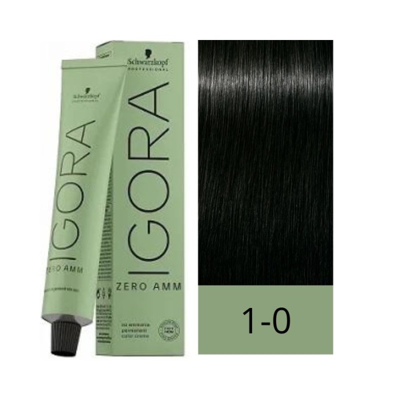 Schwarzkopf Zero Amm Tinte Sin Amoniaco 1-0 Negro 60 ml