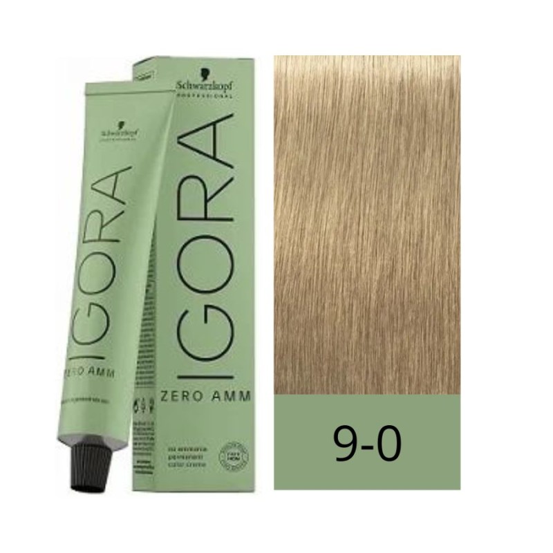 Schwarzkopf Zero Amm Tinte Sin Amoniaco 9-0 Rubio Muy Claro 60 ml