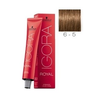 SCHWARZKOPF TINTE IGORA ROYAL 6-5 RUBIO OSCURO DORADO + OXIGENADA