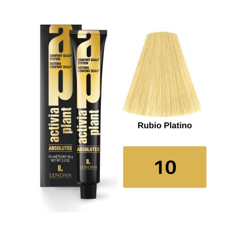 Lendan Tinte Activia Plant Absolutes 10 Rubio Platino 70 ml