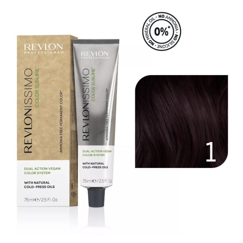 Revlon Tinte COLOR SUBLIME Sin Amoniaco nº 1 Negro 75 ml