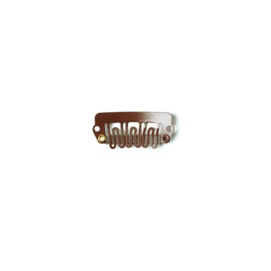 SANGRÁ Micropeineta clip marron mediano para extensiones (5pcs)