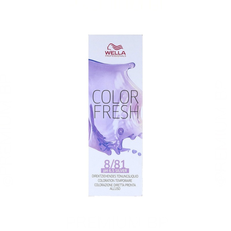 Wella Tinte Color Fresh 8/81 Rubio Claro Perla Ceniza 75 ml
