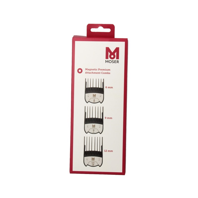 Moser Pack 3 Peines Magnéticos (6mm, 9 mm y 12 mm)