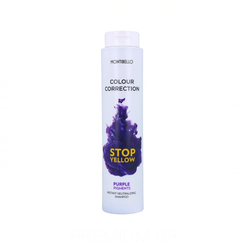 Montibello Colour Correction Stop Yellow Champú 300 ml (Neutralizador+Pigmento Lila)