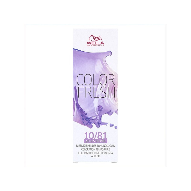 Wella Tinte Color Fresh 10/81 Rubio Platino Perla Ceniza 75 ml