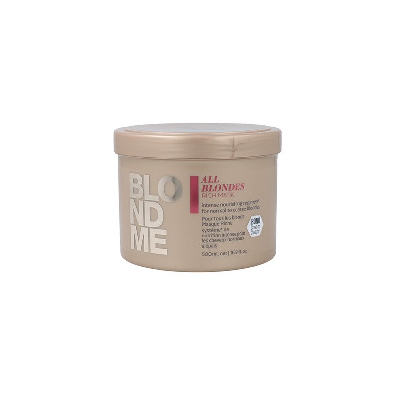 Schwarzkopf Blondme Keratin Restore All Blondes Rich Mascarilla 500ML