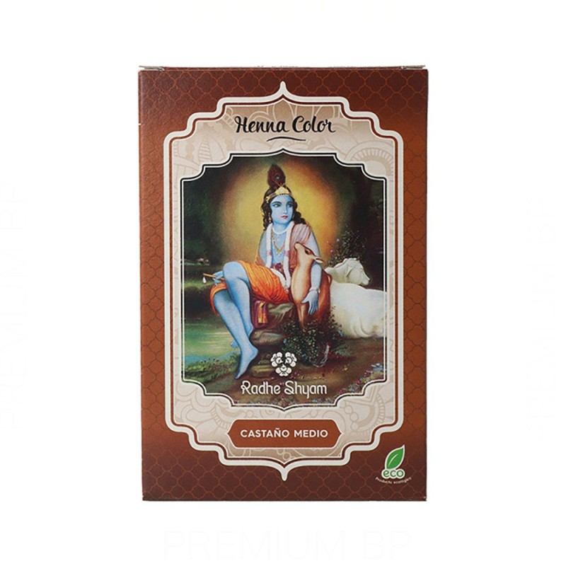 Radhe Shyam Henna En Polvo Castaño Medio 100 Gr