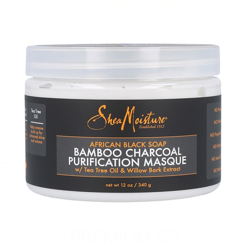 Shea Moisture African Black Soap Bamboo Charcoal Mascarilla 340 Gr