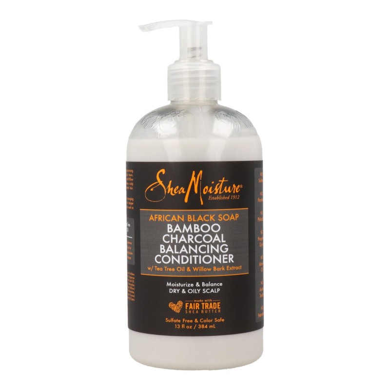 Shea Moisture African Black Soap Bamboo Charcoal Acondicionador 384 ml