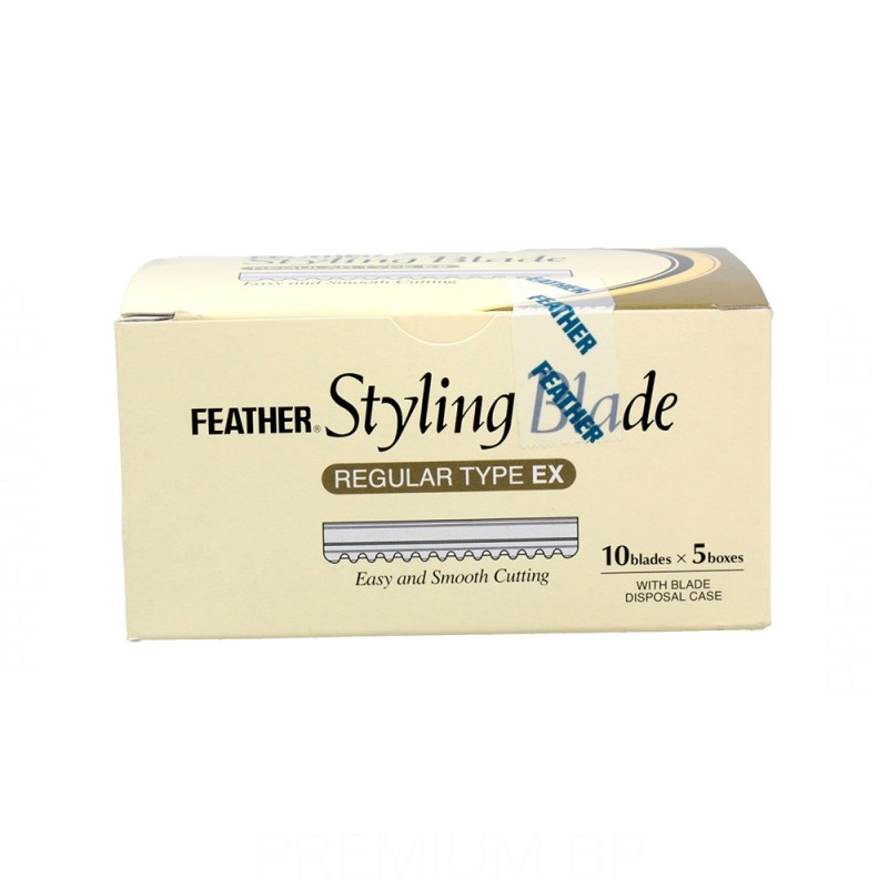 Feather Styling Blade Cuchillas REG 5 cajas x 10 unidades