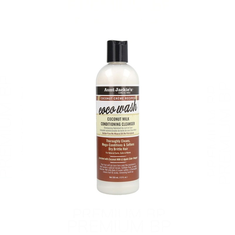 Aunt Jackie's Curls & Coils Coco Wash Limpiador Acondicionador de Leche de Coco 355 ml