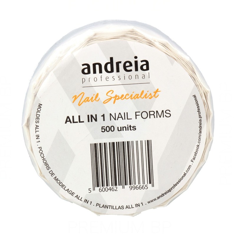 Andreia Professional All in 1 Nail Forms 500 unidades