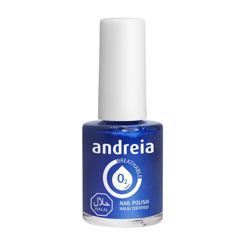 Andreia Breathable Nail Polish Color B13 Azul Metalizado 10,5 ml