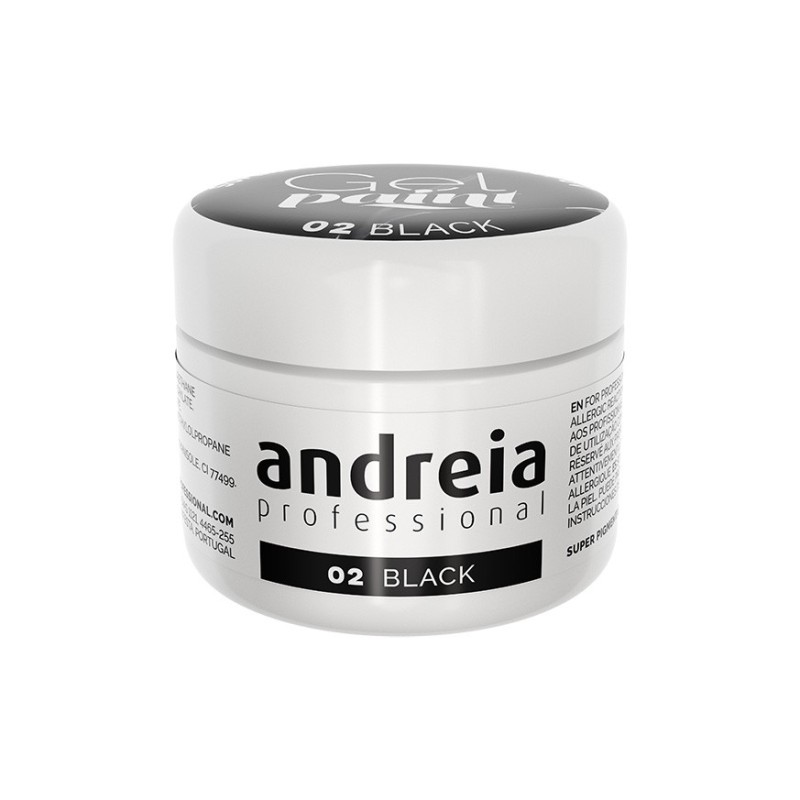 Andreia Gel Paint 02 Negro 4 ml