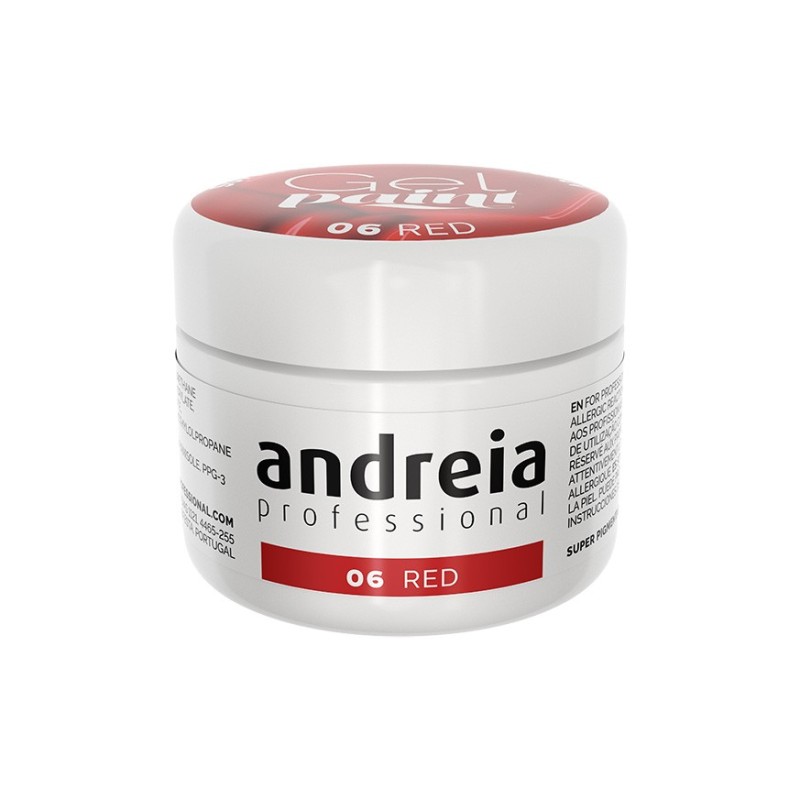 Andreia Gel Paint 06 Rojo 4 ml