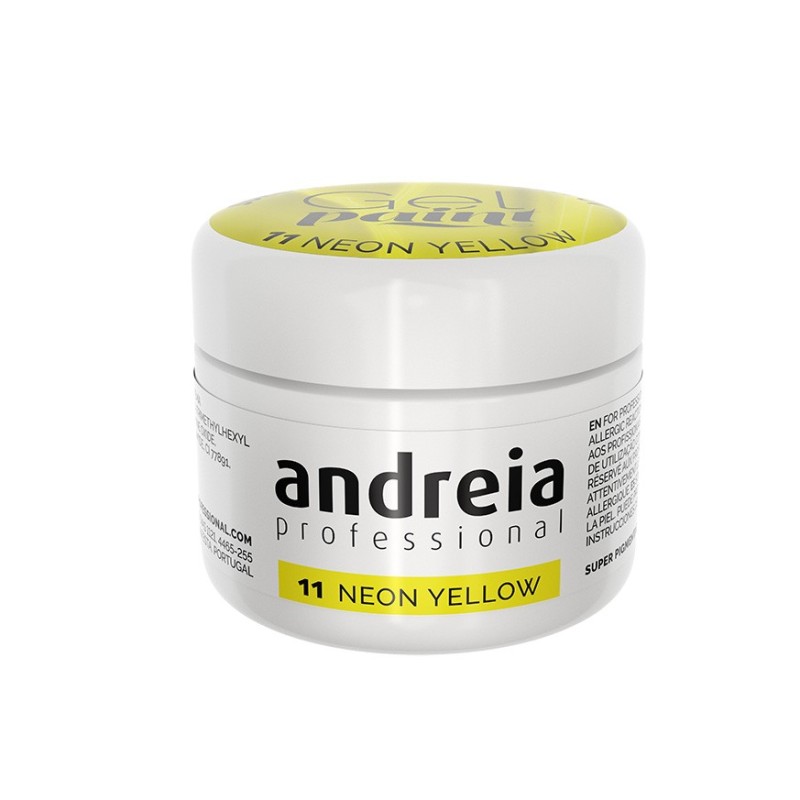 Andreia Gel Paint 10 Amarillo Neón 4 ml