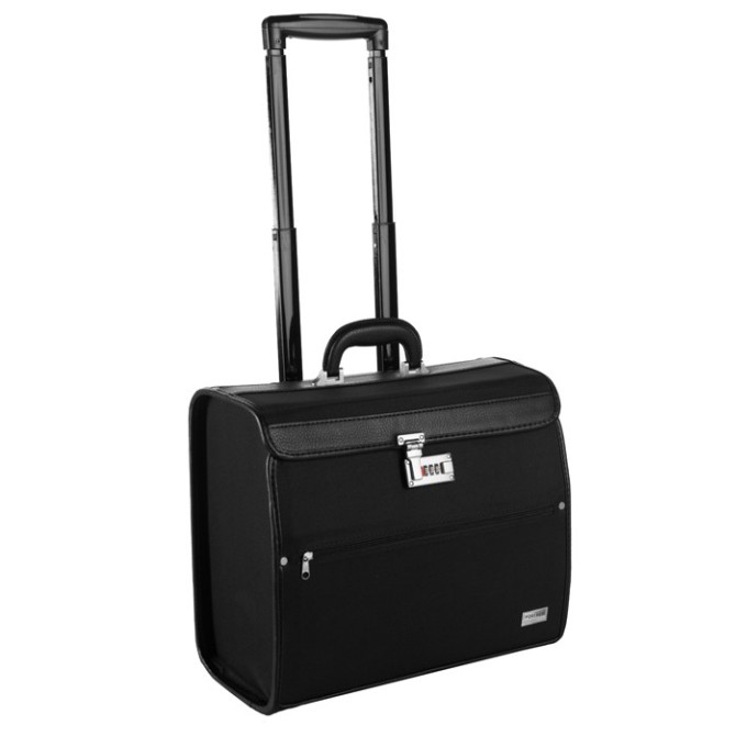 MALETIN TROLLEY NEGRO CON CODIGO DE SEGURIDAD