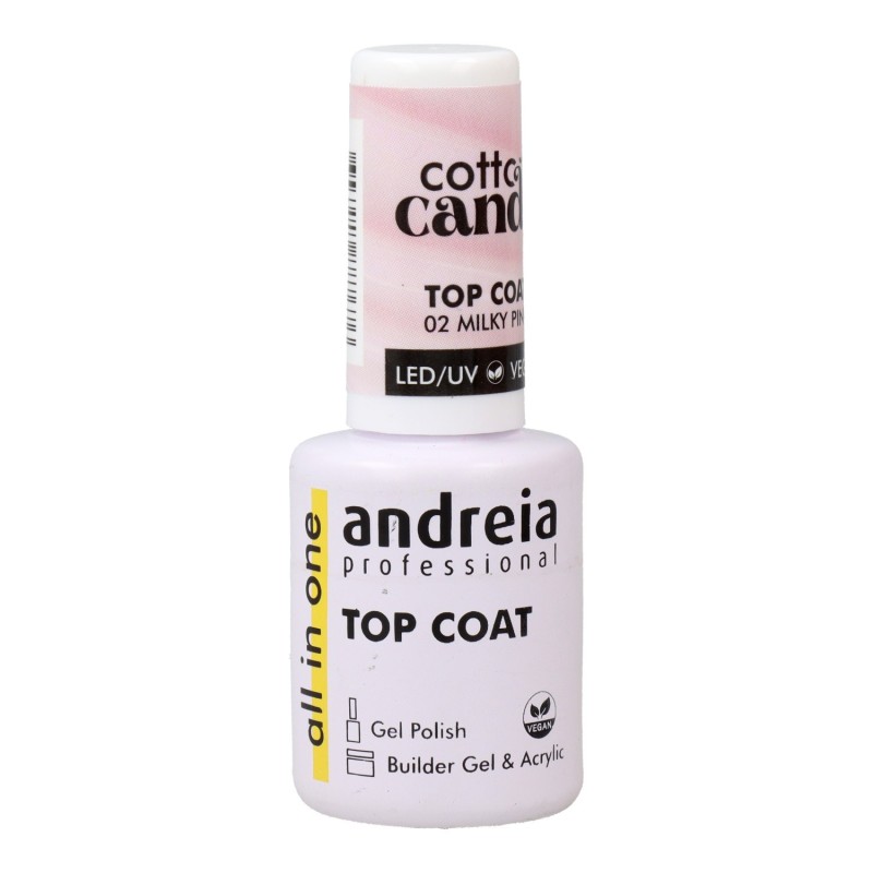 Andreia Top Coat Cotton Candy Color 02 Milky Pink 10.5 ml