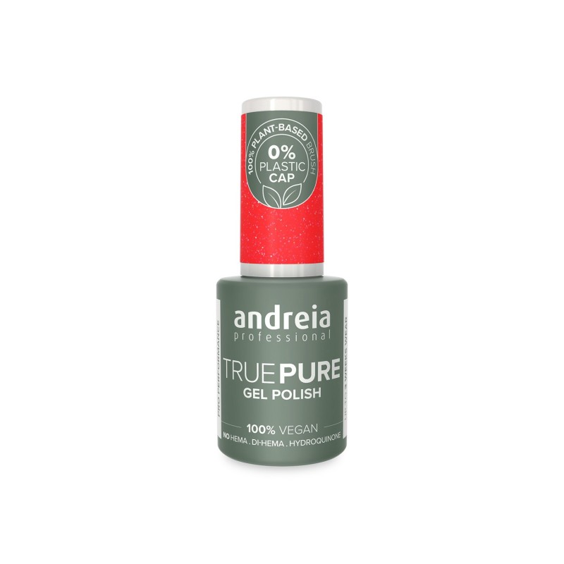 Andreia True Pure Gel Polish T20 Rosa Neón Con Purpurina 10.5 ml