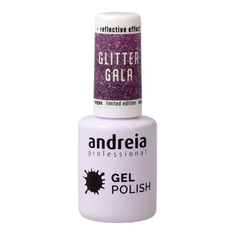 Andreia Gel Polish Reflective Colors Gg4 Rosa Púrpura con Destellos 10,5 ml