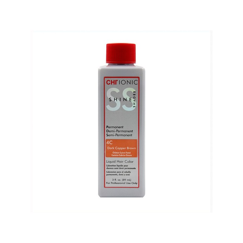 Farouk Tinte Chi Ionic Shine Shades Liquid Color 4C Marrón Cobrizo Oscuro 89 ml
