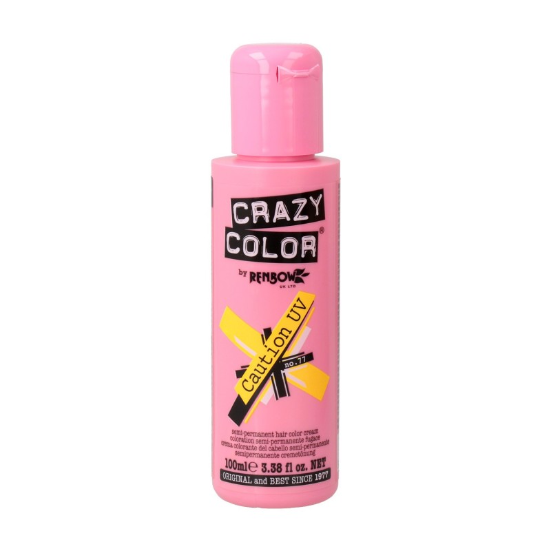 Crazy Color 77 Caution Uv 100 ml (Amarillo)
