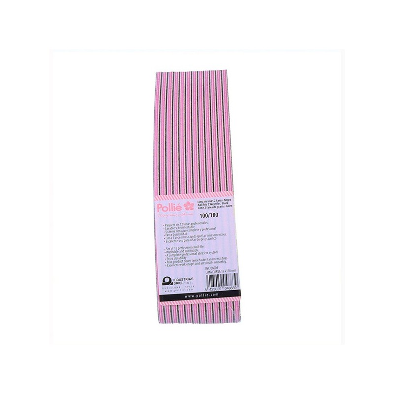 Eurostil Lima Negra Curva Acolchada 100/180 - 12 uds