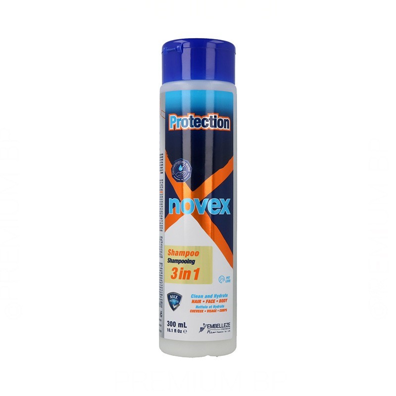 Novex Protection Champú 3 En 1 300 ml (Cabello/Cara/Cuerpo)