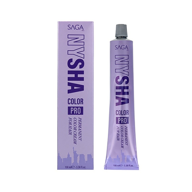 Saga Nysha Tinte Color Pro 6.31 Rubio Oscuro Dorado Ceniza 100 ml