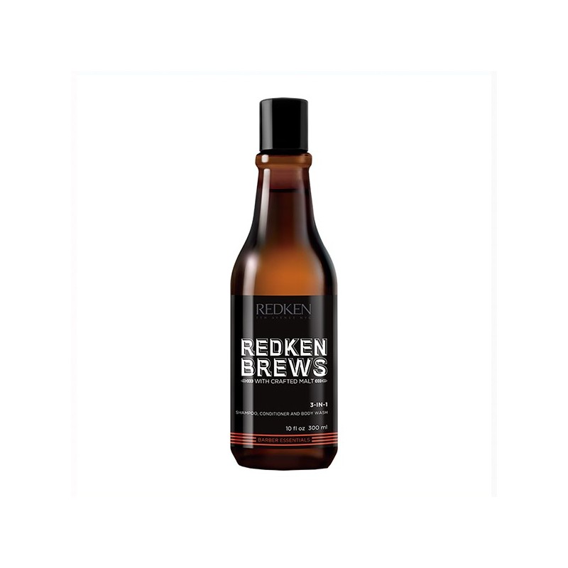 Redken Brews Champú 3-en-1 300 ml