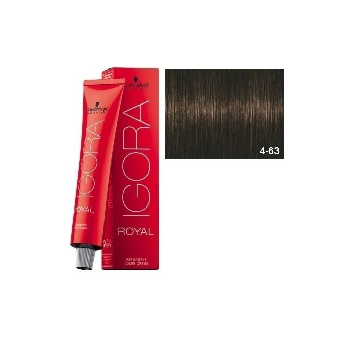 SCHWARZKOPF TINTE DE PELO 4-63 CASTAÑO MEDIO MARRÓN MATE + OXIGENADA