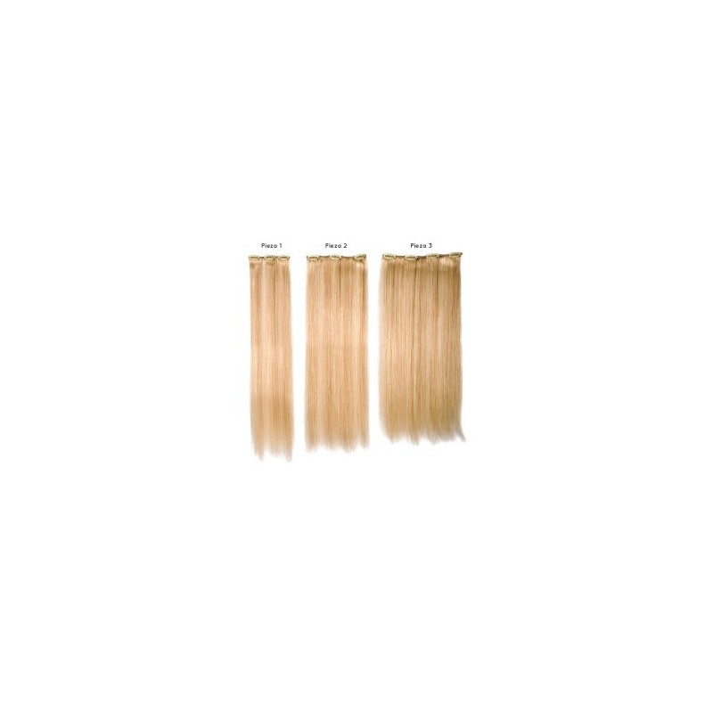 conjunto viudo malicioso SANGRÁ Extensiones cabello 100% natural remy con clip Nº 140 (3 pcs)