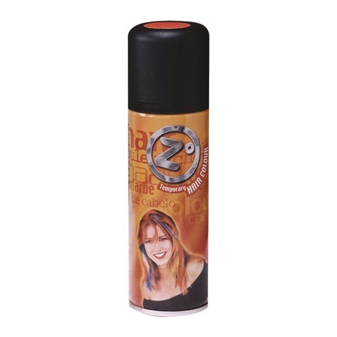 Spray temporal de color naranja para cabello