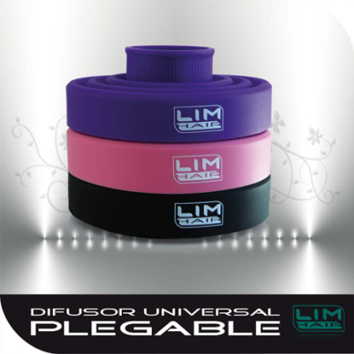 LIM HAIR Difusor universal plegable original morado