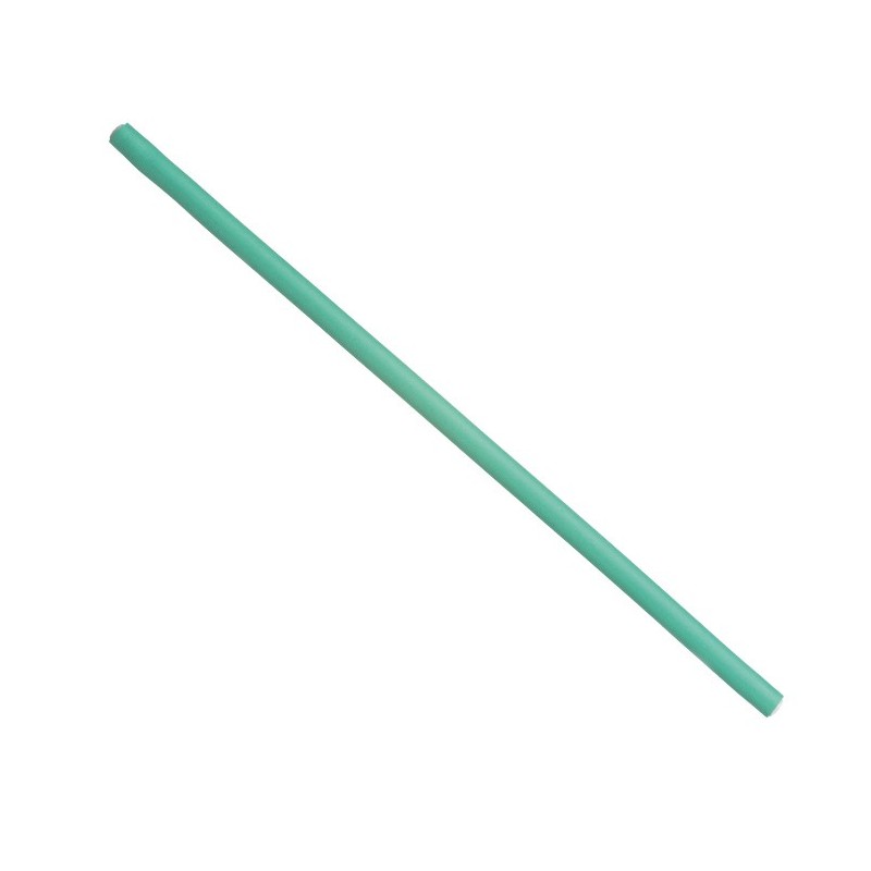 DNA. Papillots largos verde 25 x 0,8 cm (12 u)