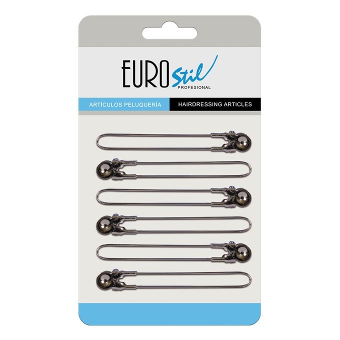 EUROSTIL Pinza separadora metal cromada (6 u)