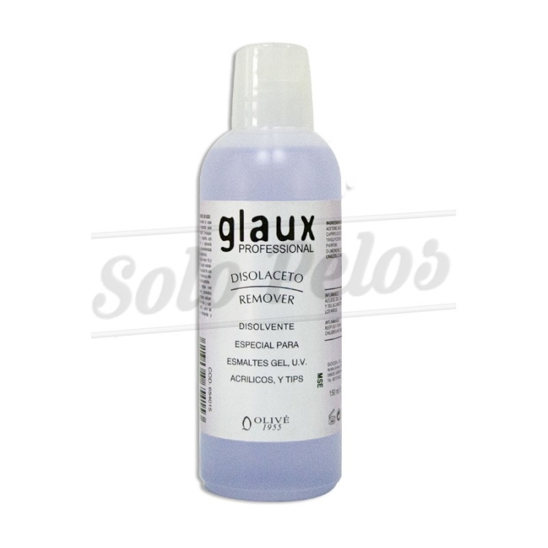 GLAUX Disolvente especial para esmaltes gel, UV, acrilicos y tips 150 ml