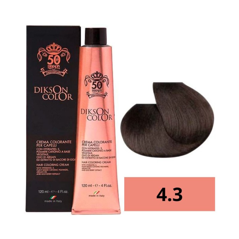 Dikson Tinte Color Anniversary 4.3 Castaño Dorado 120 Ml